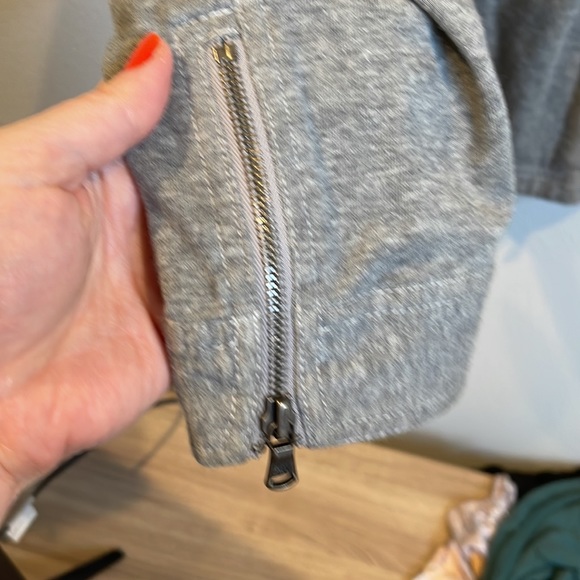 John Varvatos Star USA zip up Moto style sweatshirt jacket - Picture 4 of 8